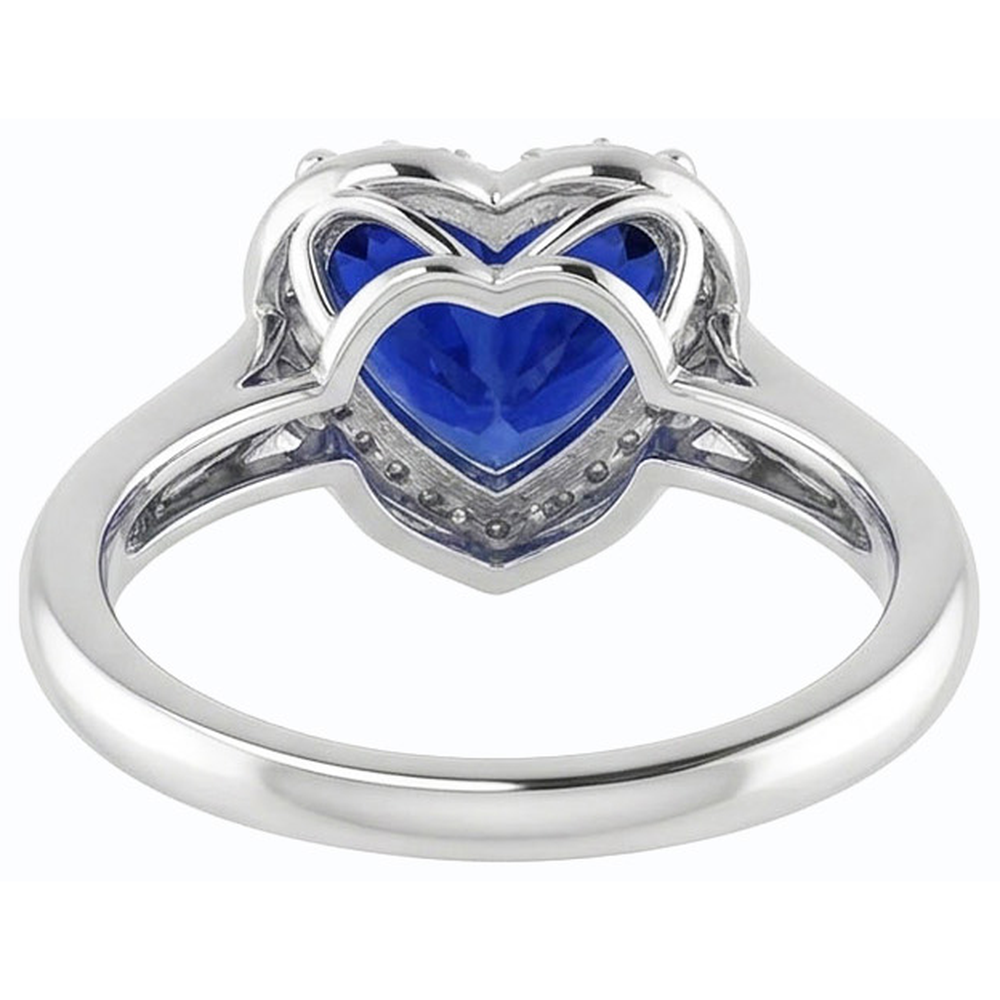 echter round diamant 2.50Karat ring Profilansicht
