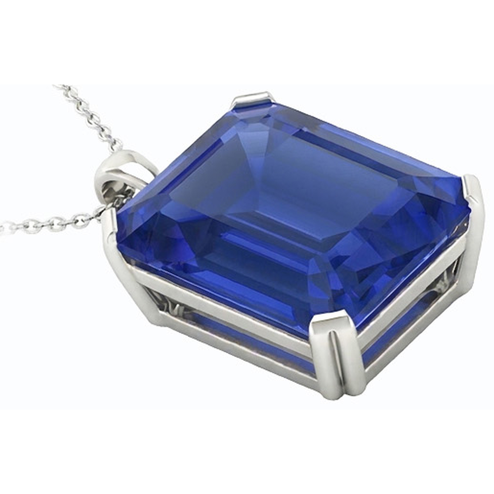 echter round diamant 5.50Karat anhänger Profilansicht