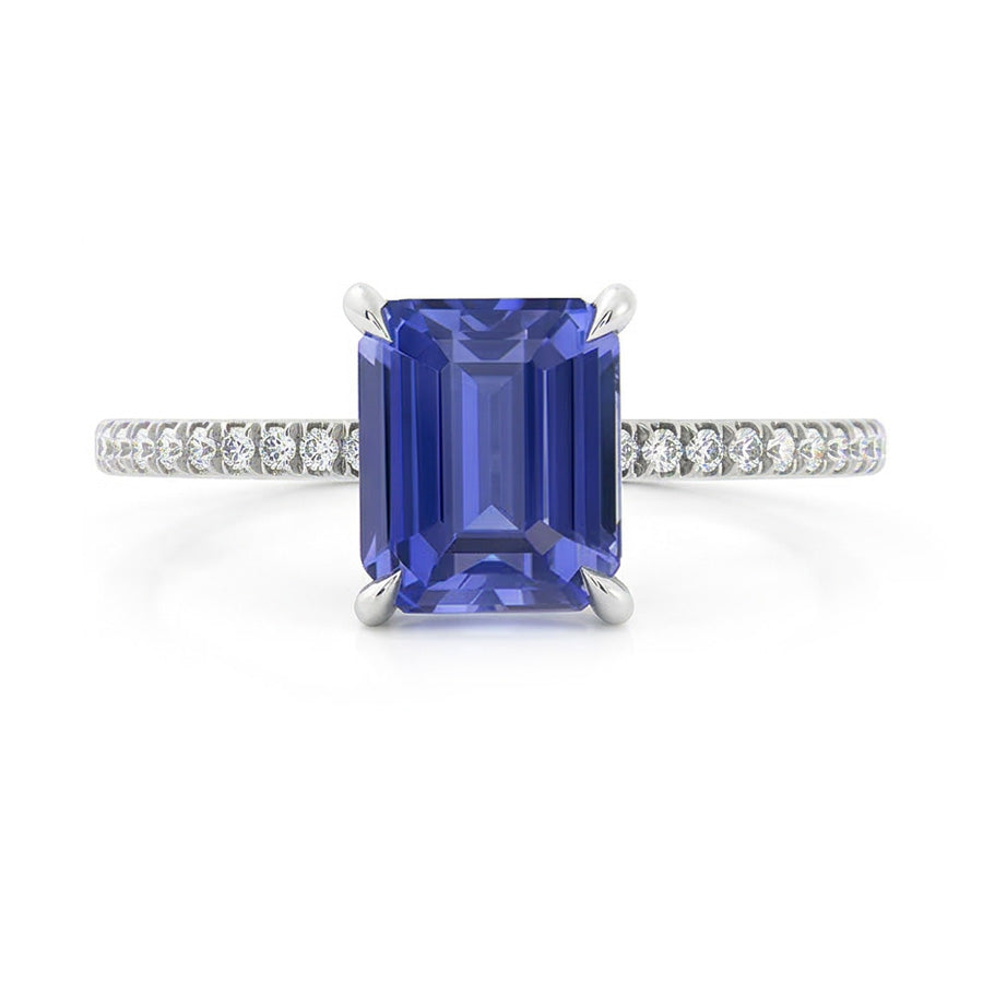 echter round diamant 3.50Karat ring Seitenansicht