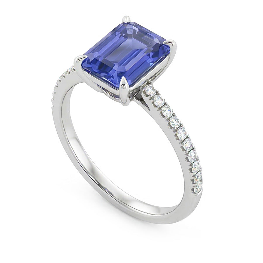 echter round diamant 3.50Karat ring Draufsicht