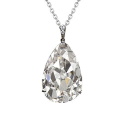 14 Karat Weißgold Hänge-Anhänger mit Edler Diamant – 2 Karat