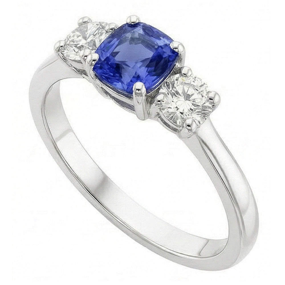 echter round diamant 2Karat ring Seitenansicht
