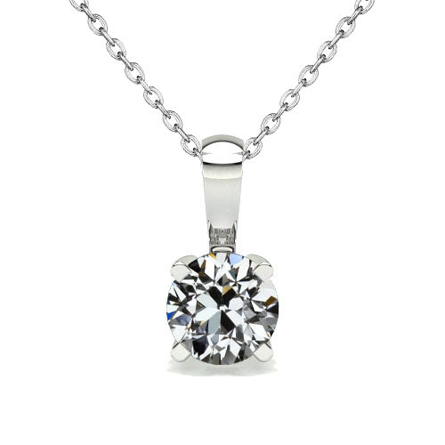 Anhänger 14K Weißgold mit Brillant – Hauptansicht