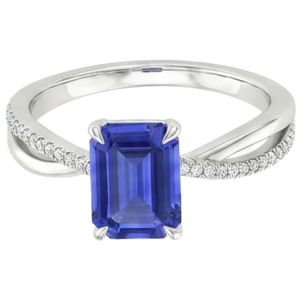 echter round diamant 4Karat ring Draufsicht