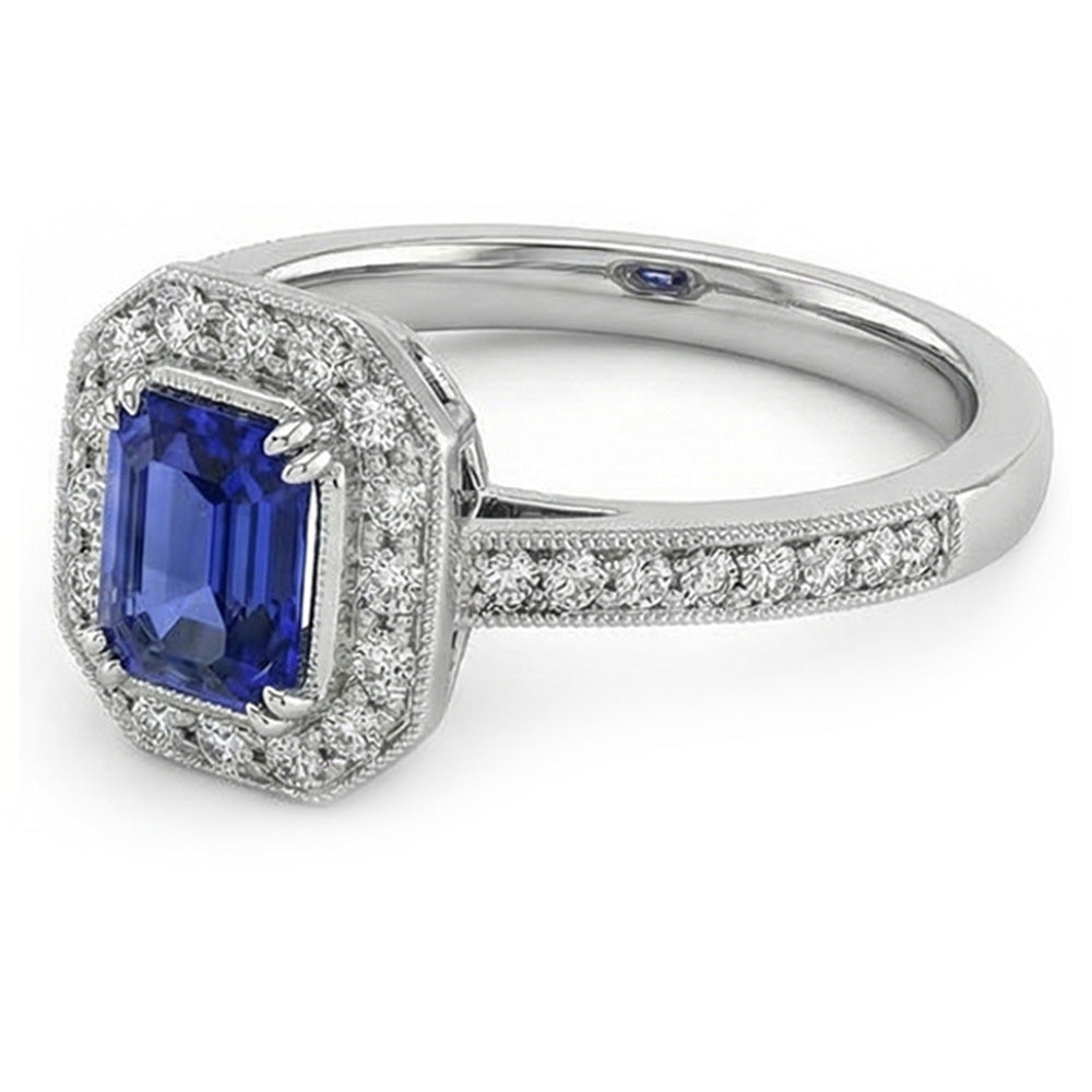 echter round diamant 3.50Karat ring Detailansicht