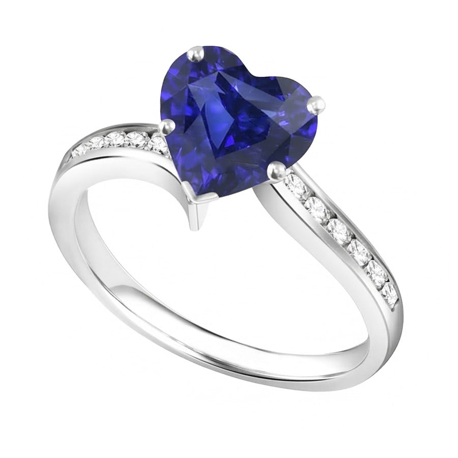 echter round diamant 4Karat ring Vorderansicht