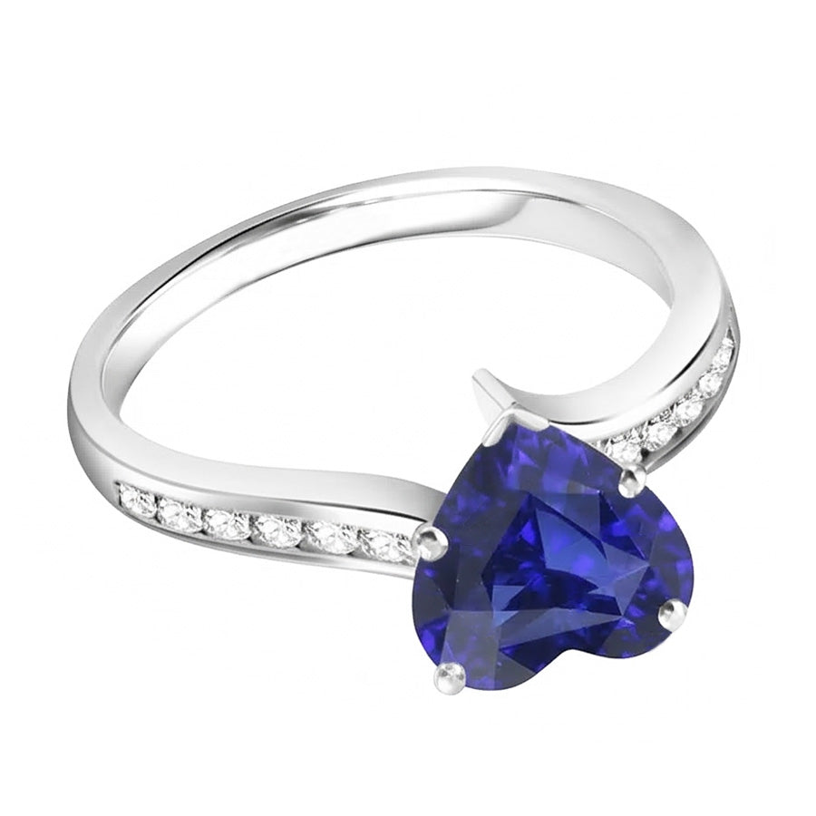 echter round diamant 4Karat ring Draufsicht