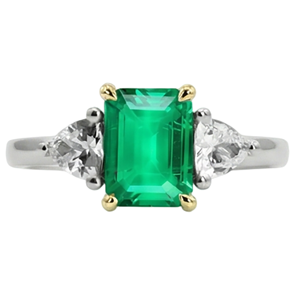 Luxuriöser Schmuckstein-Ring 3,50 Karat – Frontansicht