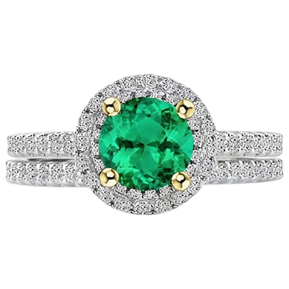 Eleganter Edelstein-Ring 2,50 Karat – Frontansicht
