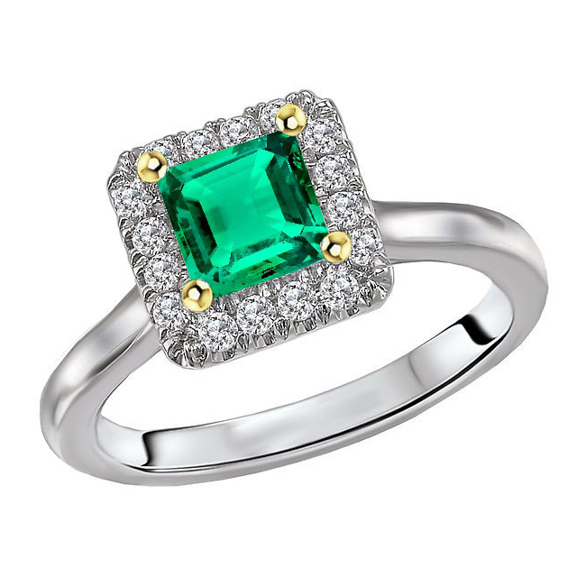 Zeitloser Schmuckstein-Ring 3 Karat – Hauptansicht