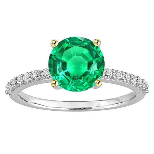 Strahlender Schmuckstein-Ring 2 Karat – Hauptansicht