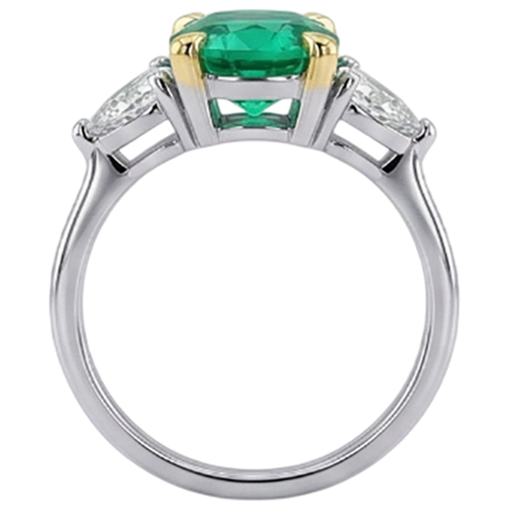 Handgemachter Edelstein-Ring 1,50 Karat – Rückansicht