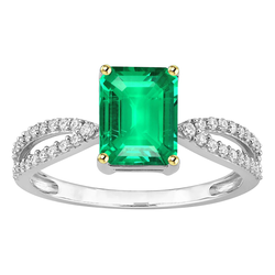 Kolumbianischer Smaragd Schmuckstein-Ring 2 Karat F/VS1
