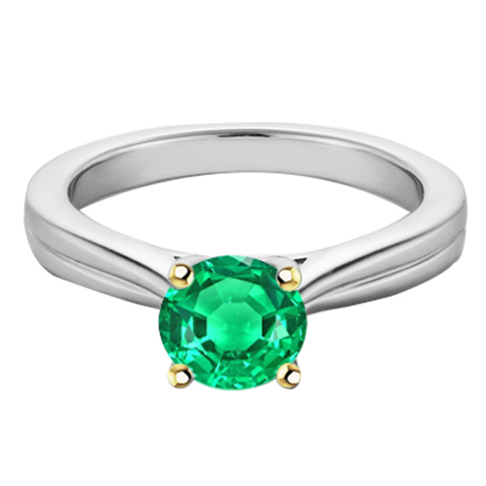 Premium Kolumbianischer Smaragd Edelstein-Ring 2 Karat – Hauptansicht