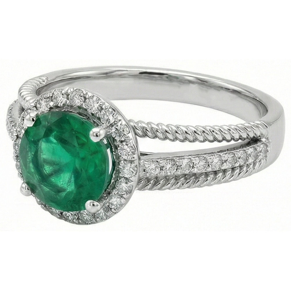echter round diamant 3.60Karat ring Detailansicht