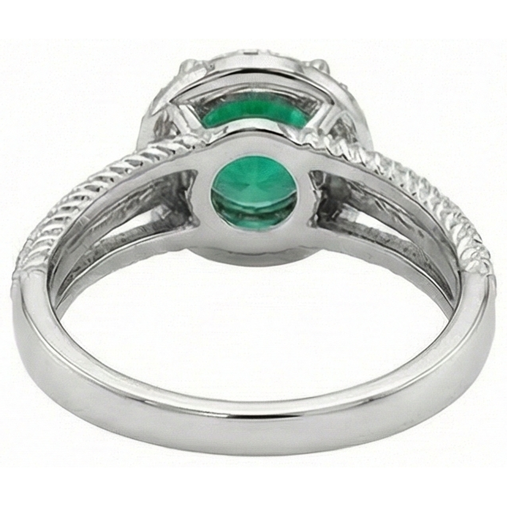 echter round diamant 3.60Karat ring auf Weiß