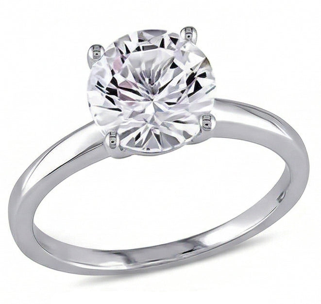 echter round diamant 2.75Karat ring Seitenansicht