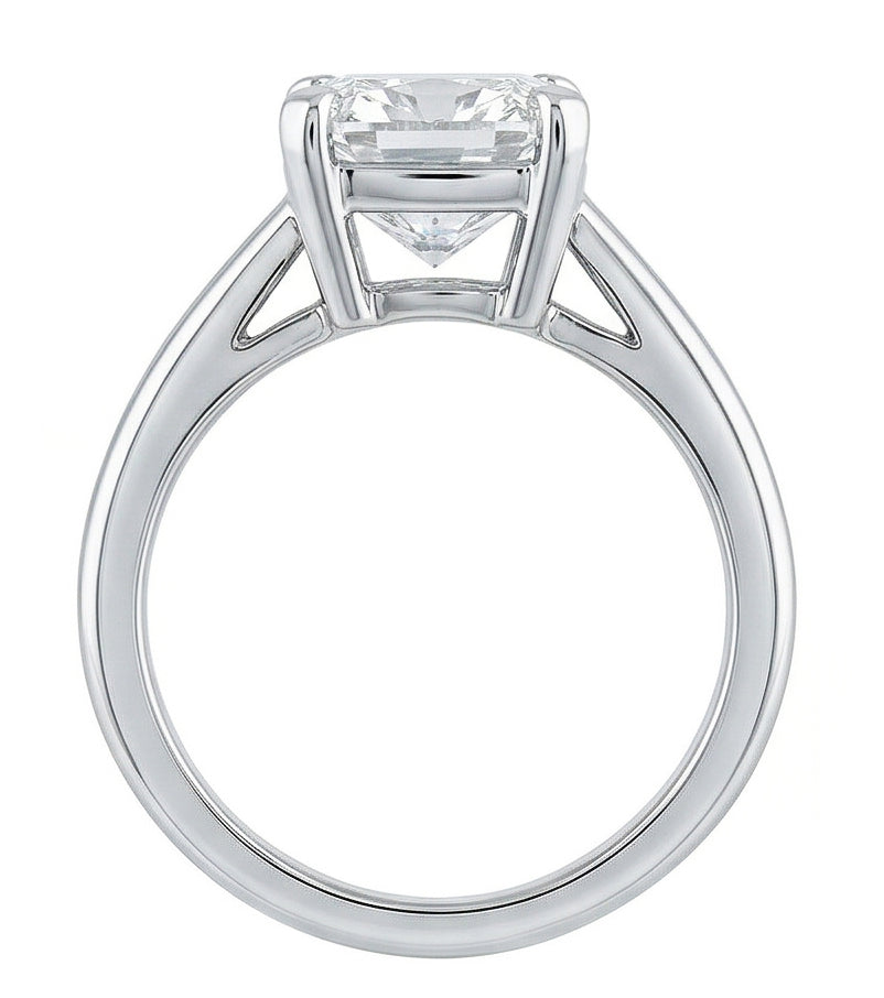 echter cushion diamant 3Karat ring mit Diamantbesatz