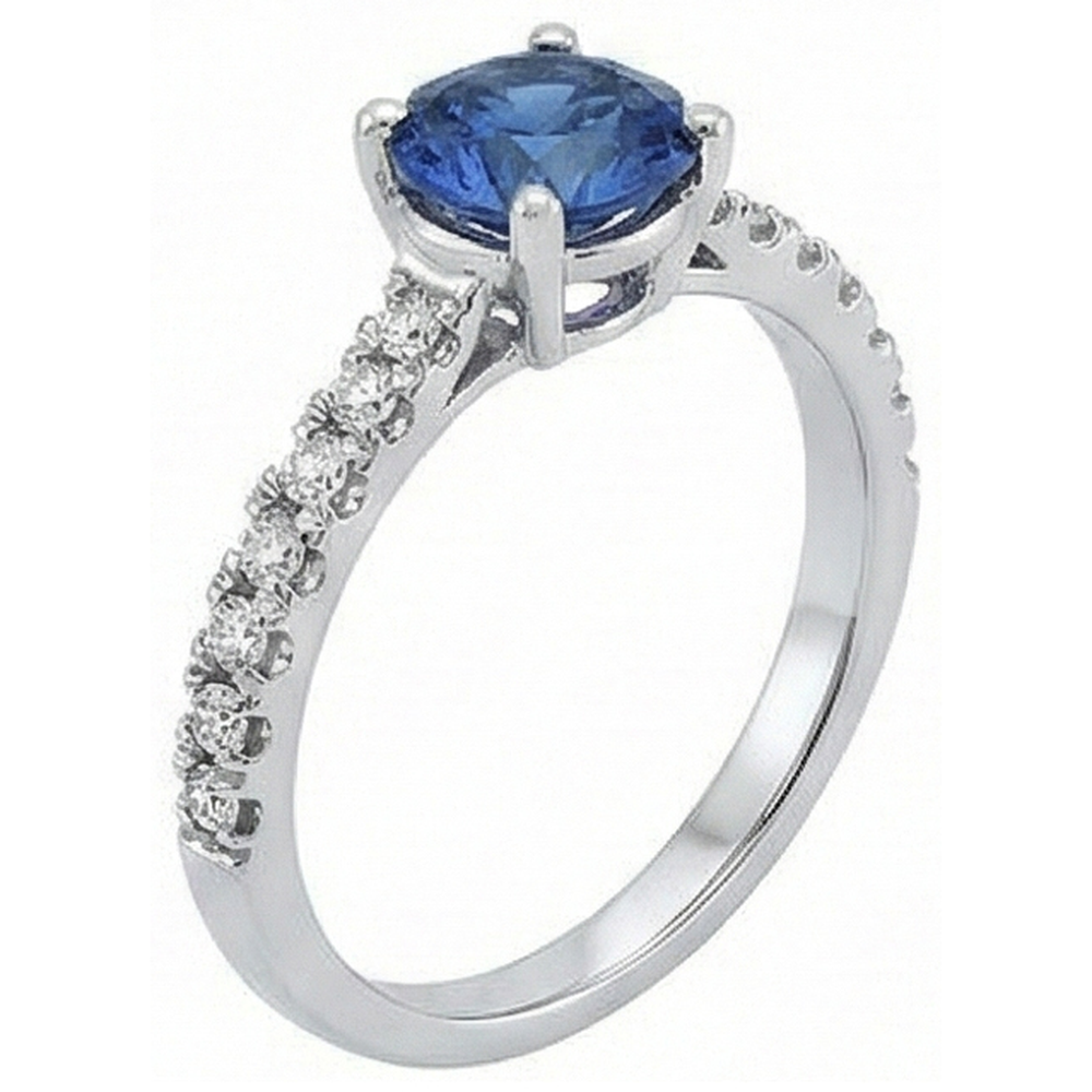 echter round diamant 3.30Karat ring Detailansicht