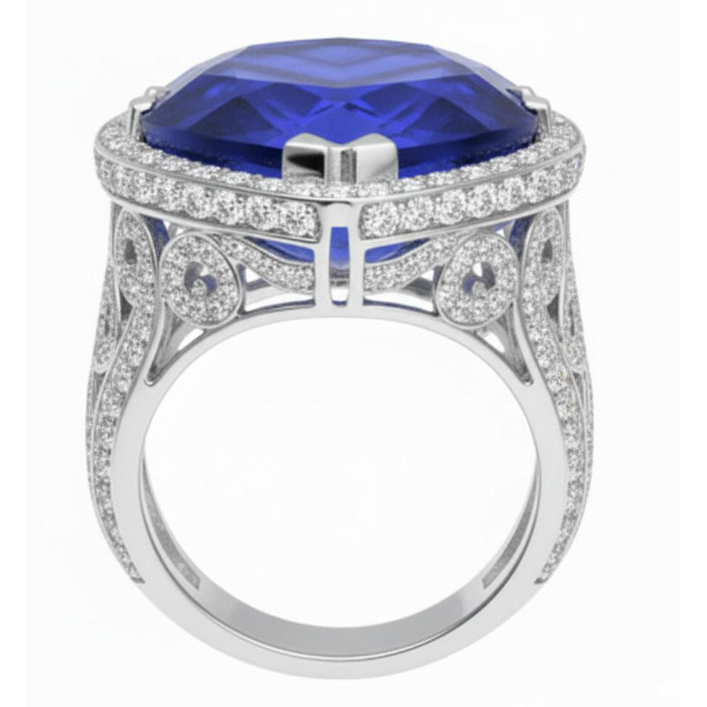 echter round diamant 14Karat ring Detailansicht
