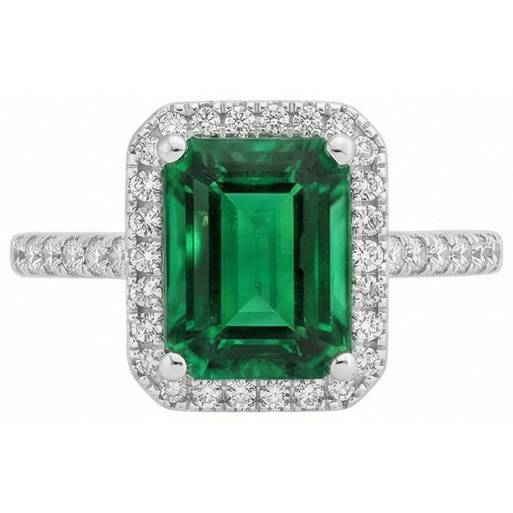 echter round diamant 10.00Karat ring Seitenansicht