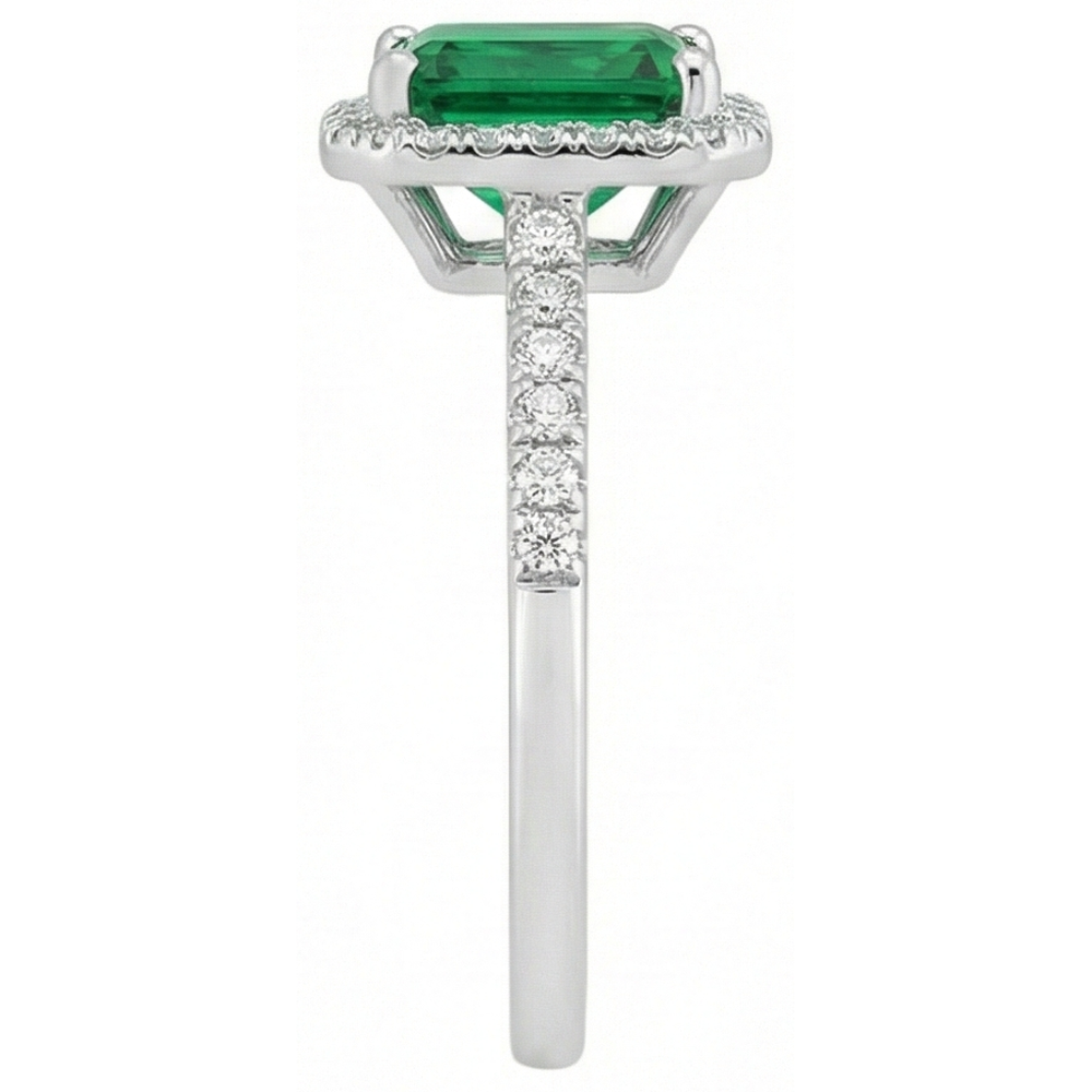 echter round diamant 10.00Karat ring Draufsicht