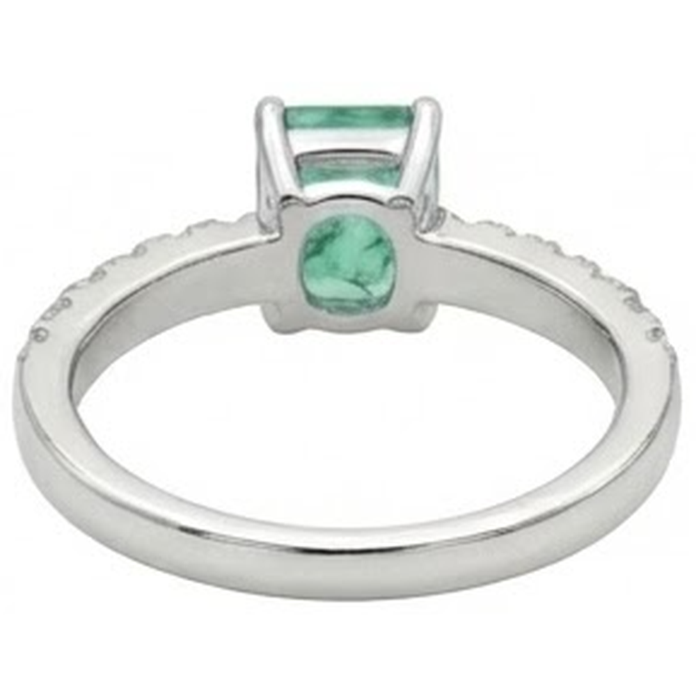 echter round smaragd 2.80Karat ring Band Detail