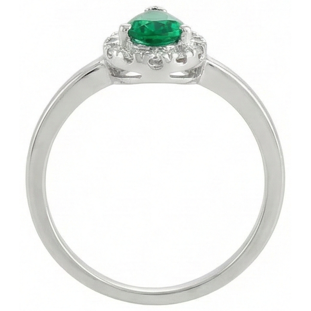 echter round diamant 4.50Karat ring Profilansicht