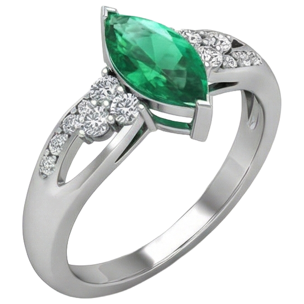 echter marquise diamant 2.75Karat ring Detailansicht