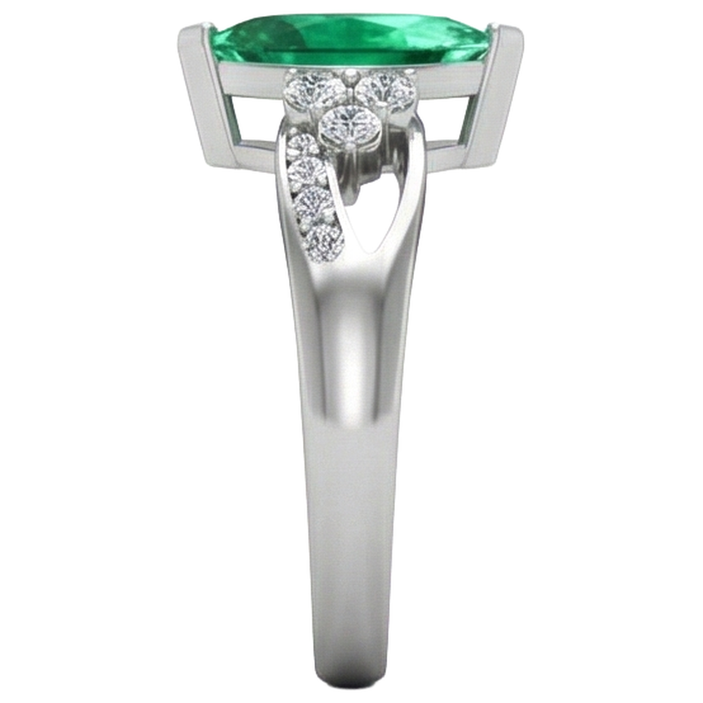 echter marquise diamant 2.75Karat ring auf Weiß