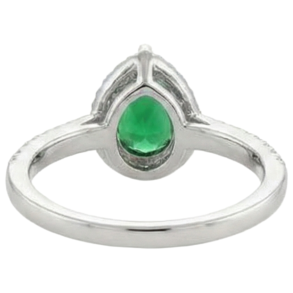 echter round diamant 5.70Karat ring Profilansicht