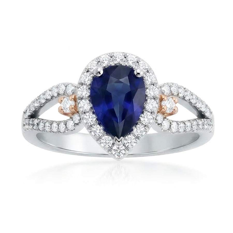 echter round diamant 2Karat ring Seitenansicht