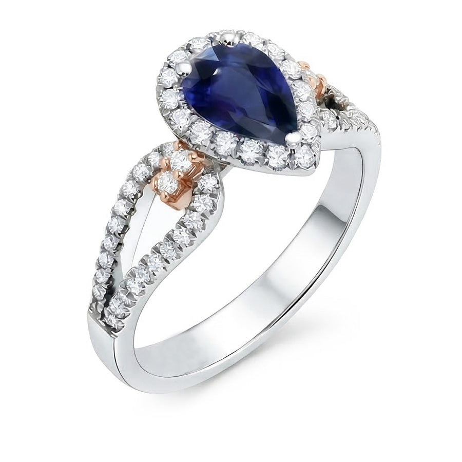 echter round diamant 2Karat ring Draufsicht