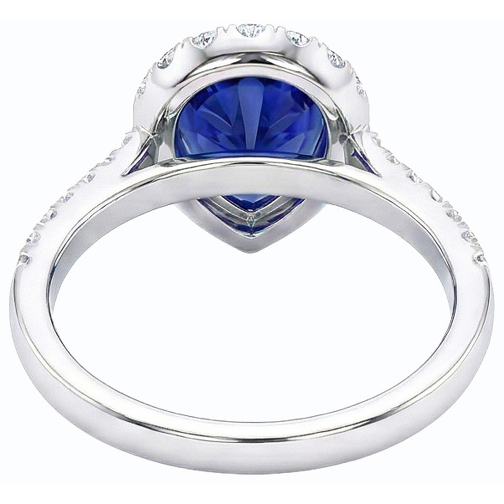 echter round diamant 5Karat ring Seitenansicht