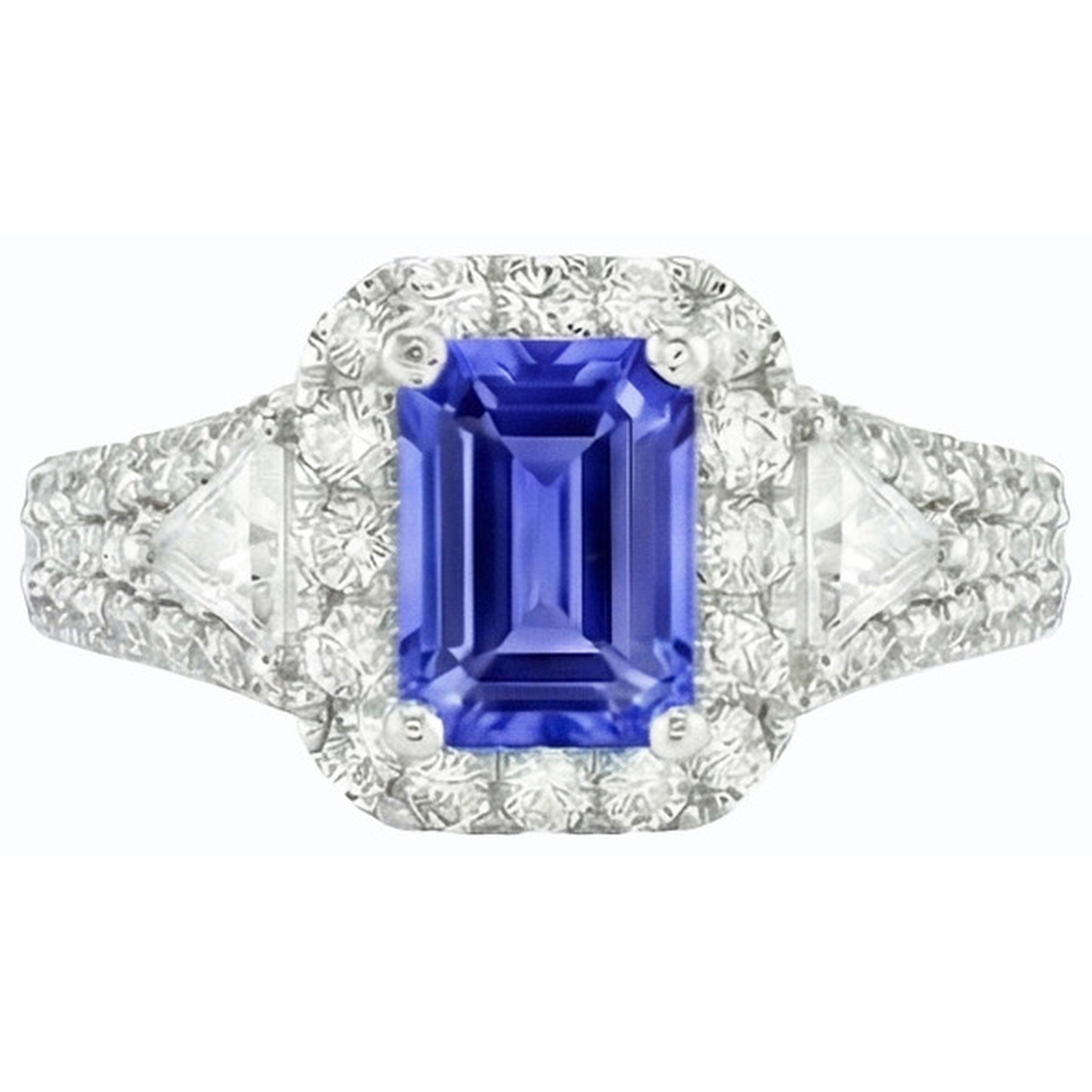 echter round diamant 3.50Karat ring Profilansicht