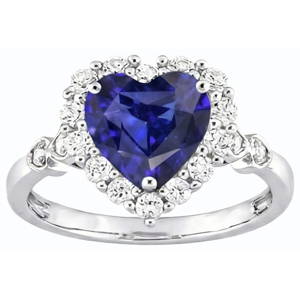 echter heart saphir 4.50Karat ring Draufsicht