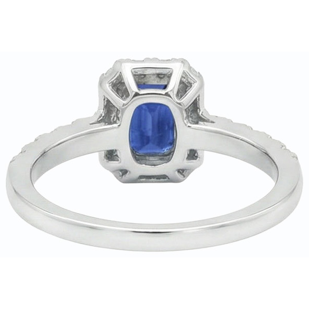 echter round diamant 3.50Karat ring Draufsicht