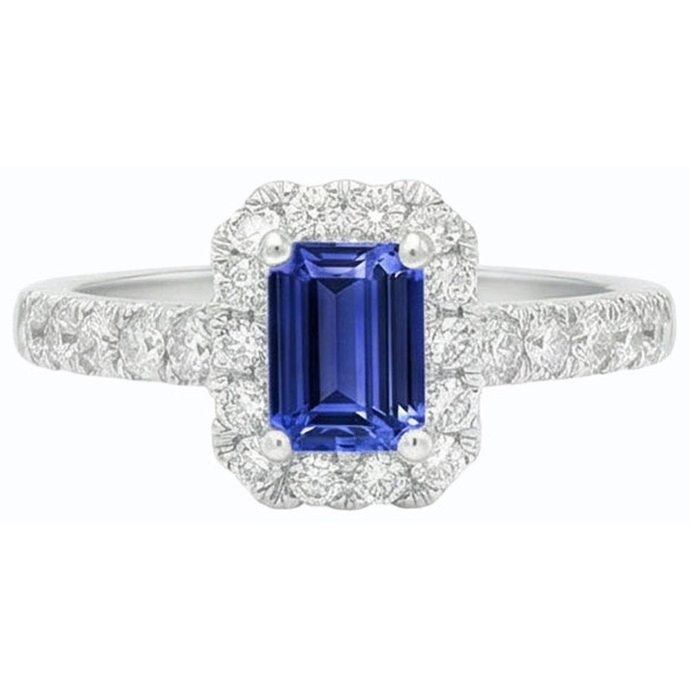 echter round diamant 3.50Karat ring auf Weiß