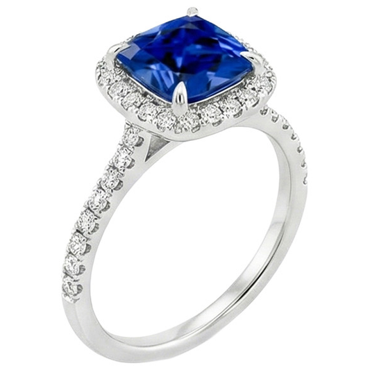 echter round diamant 3.25Karat ring Seitenansicht
