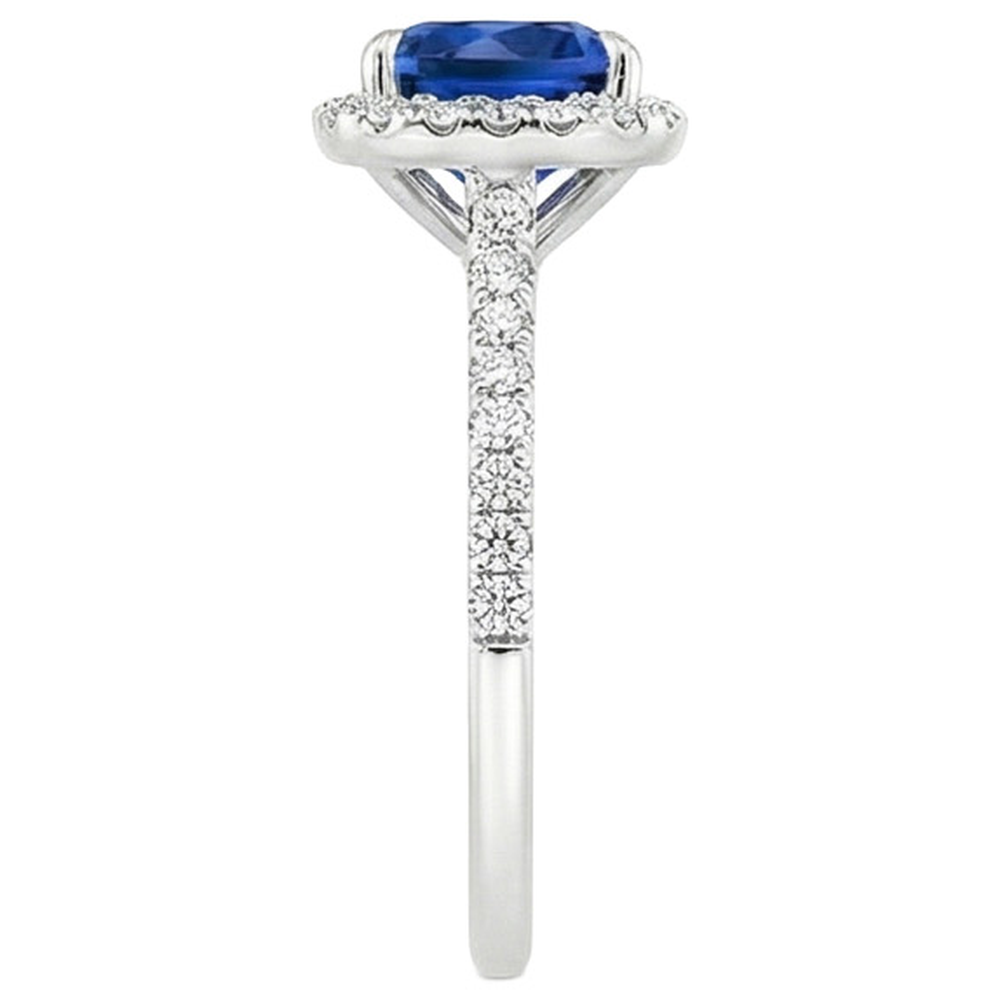 echter round diamant 3.25Karat ring auf Weiß