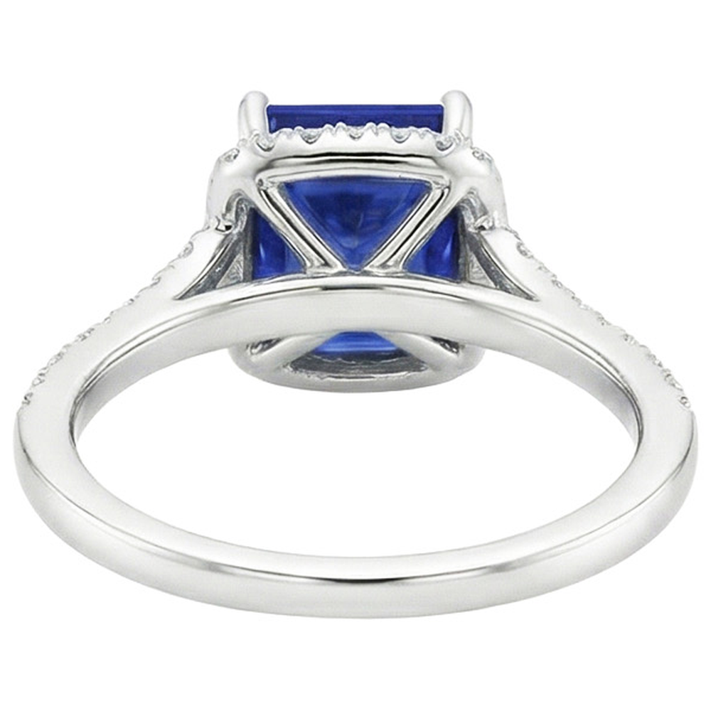 echter round diamant 6Karat ring Seitenansicht