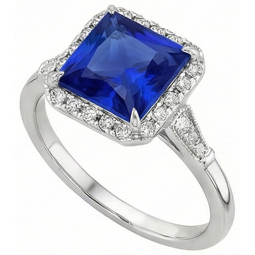 echter round diamant 6Karat ring Detailansicht