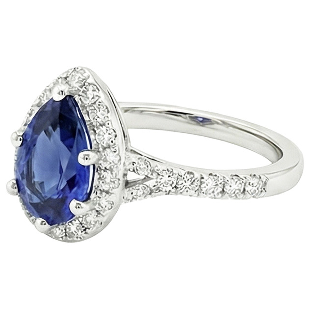 echter round diamant 5.25Karat ring Profilansicht