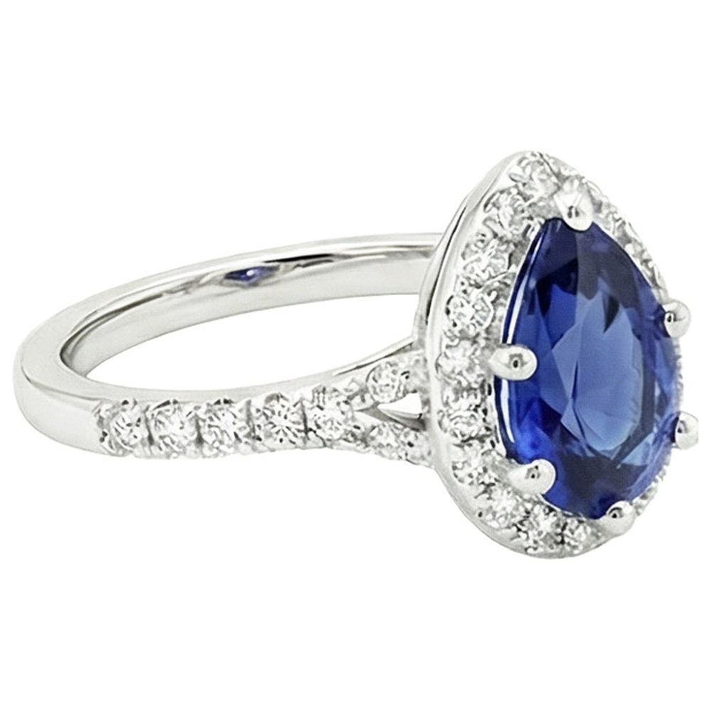 echter round diamant 5.25Karat ring auf Weiß