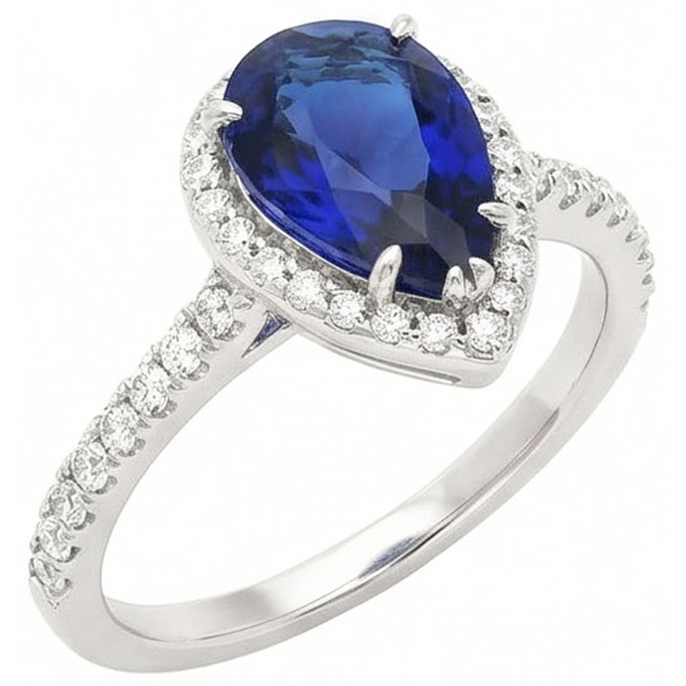 echter round diamant 3.25Karat ring Vorderansicht