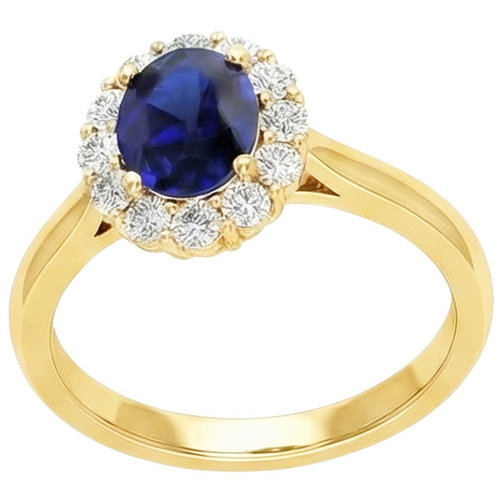 echter oval diamant 7.50Karat ring Detailansicht