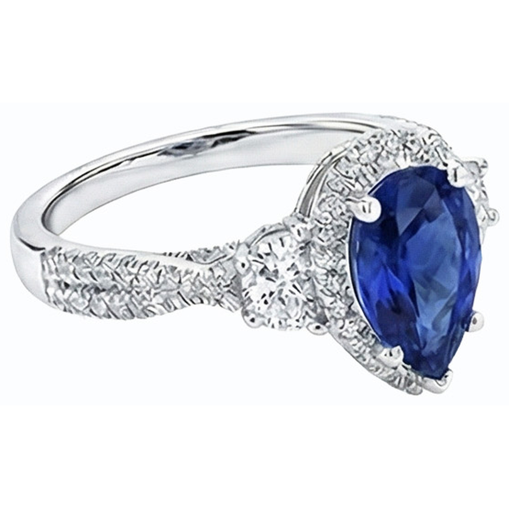 echter round diamant 4.50Karat ring Profilansicht