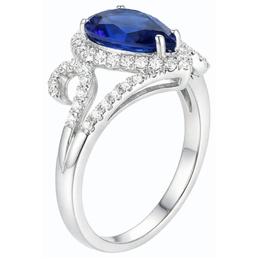 echter round diamant 3.50Karat ring Profilansicht