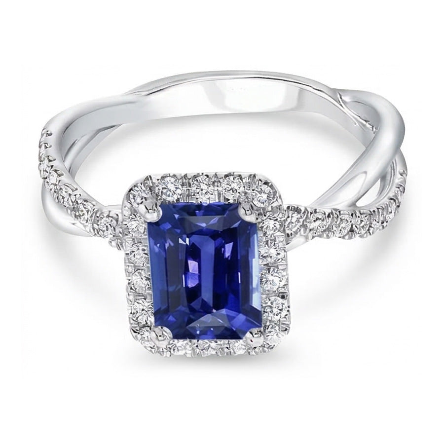 echter round diamant 3.50Karat ring Detailansicht