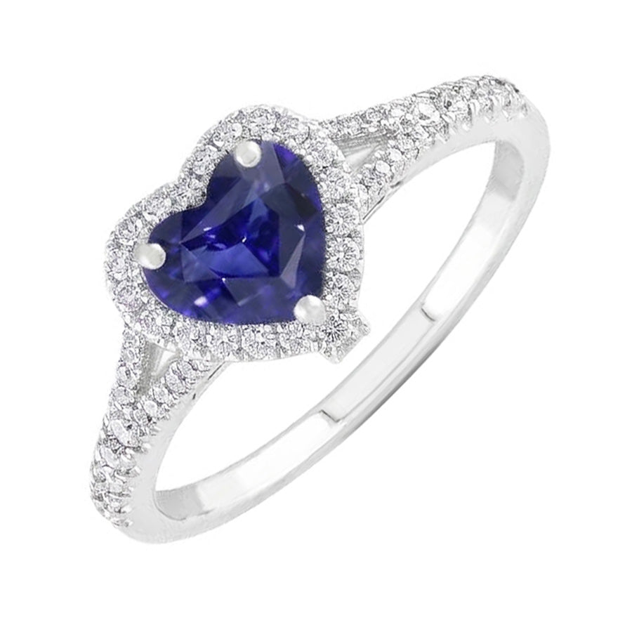 echter heart diamant 3.50Karat ring Vorderansicht